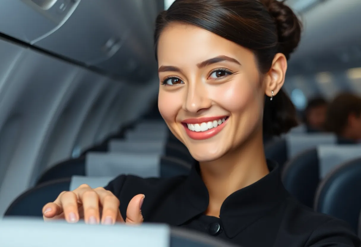 Fake Sympathetic Flight Attendants AI slop example
