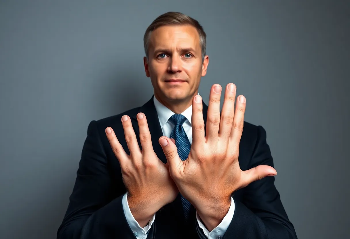 Six-Fingered Portraits AI slop example