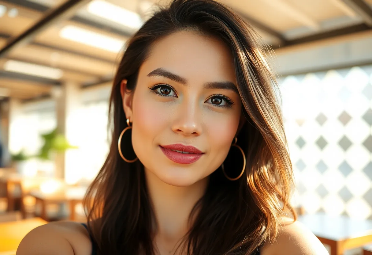 Uncanny "Perfect" Influencers AI slop example